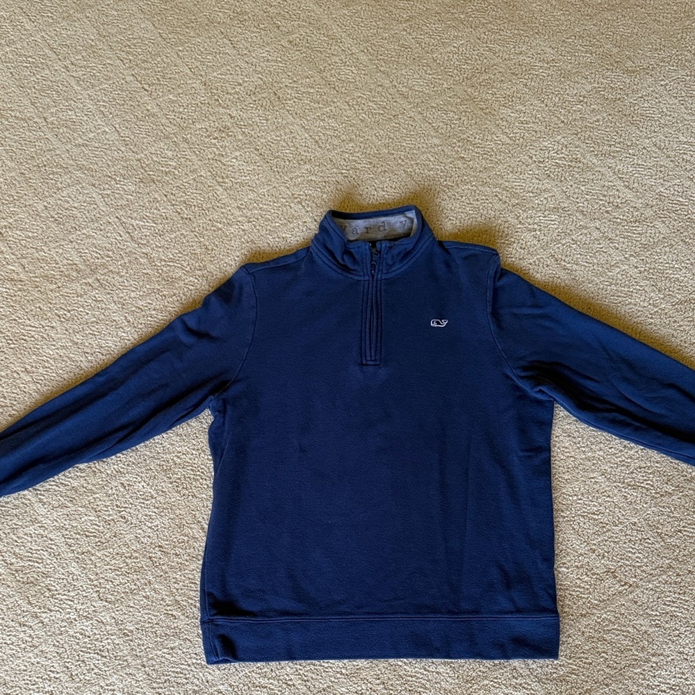 Vineyard Vines Boys Navy Half-Zip Sweater